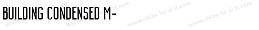Building Condensed M字体转换